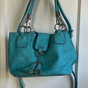 Elegant Turquoise Handbag